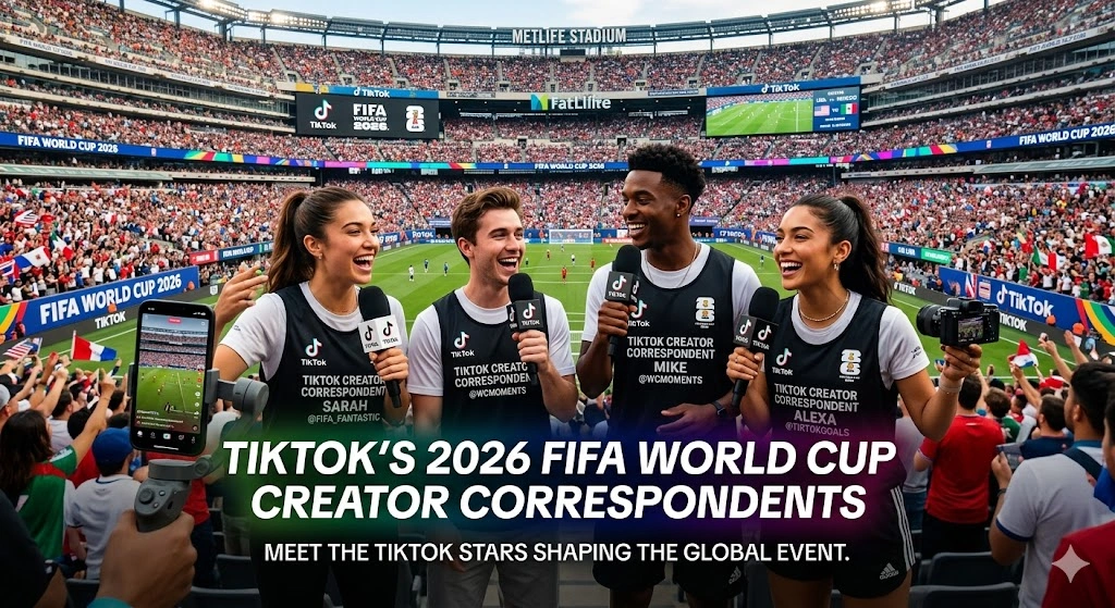 TikTok FIFA Mundial 2026 criadores correspondentes programa oficial