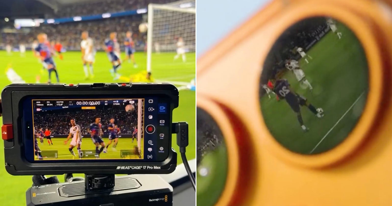 Futebol filmado com iPhone criadores conteúdo desporto mobile marketing digital